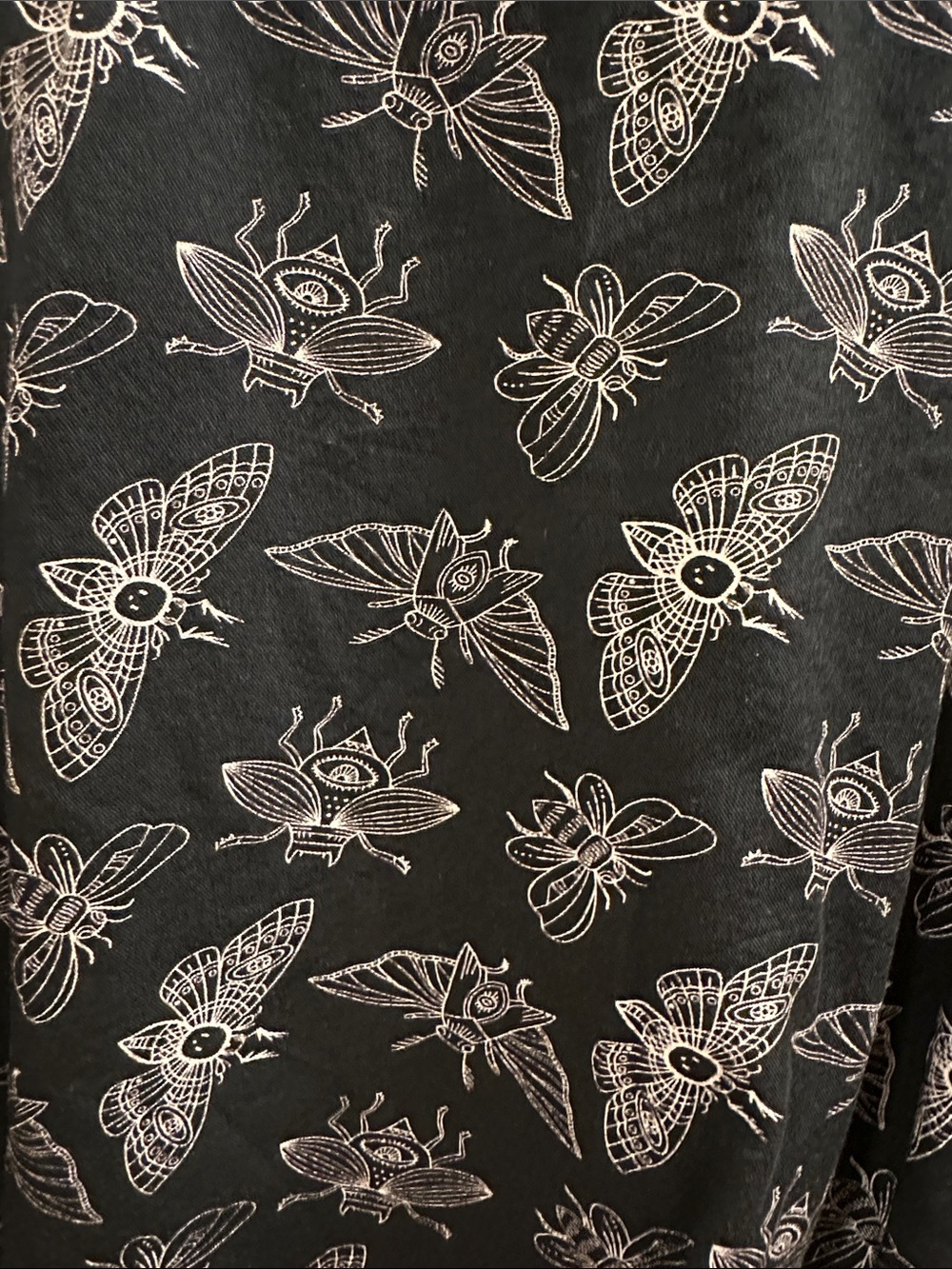DISTURBIA Goth Grunge Cottagecore Mortmoth Crop Cropped Top sz US 10 UK 14 EU 42 - Picture 4 of 4